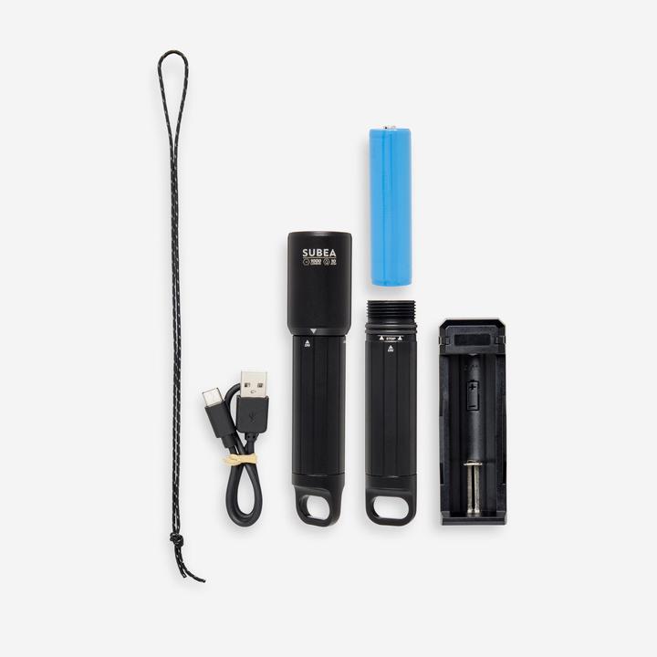 Actual product image Subea Dive light 1,000 lumen black
