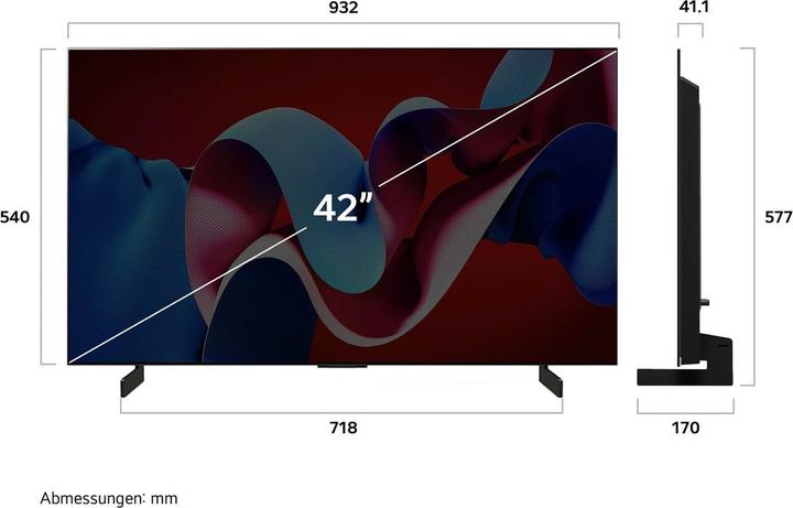 Produktbild LG OLED42C42LA (42", C4, OLED, 4K, 2024)