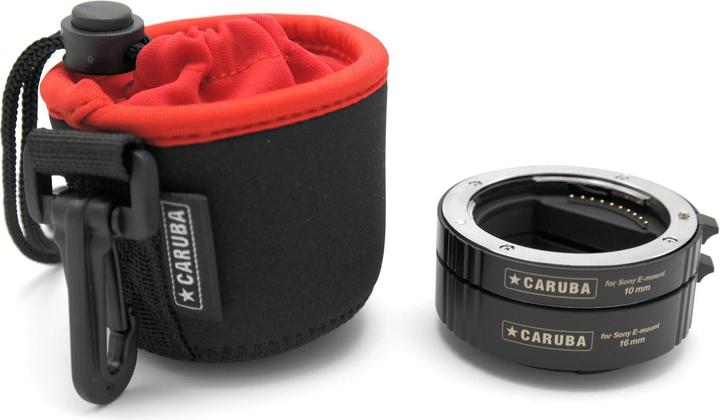 Actual product image Caruba Extension Tube Set Sony E Series Chrome APS C and FULL FRAME (Version II) (Macro intermediate ring, Sony E)