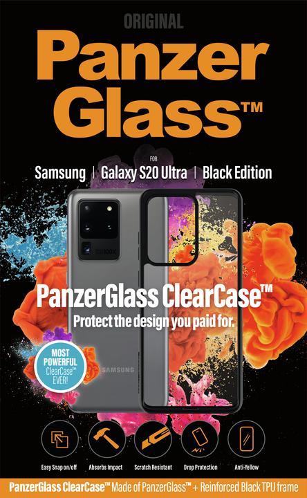 Produktbild PanzerGlass ClearCase Black Edition (Samsung Galaxy S20 Ultra 5G)
