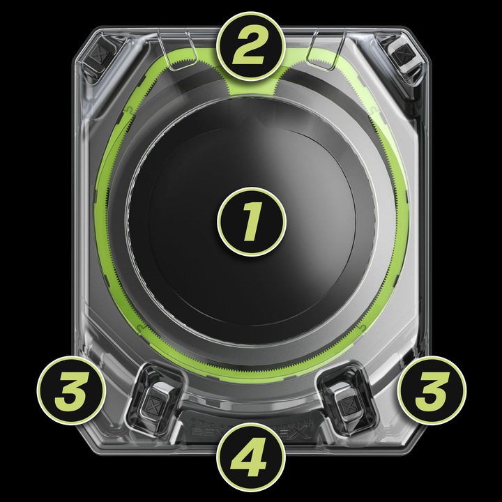 Actual product image Hasbro Beyblade X Xtreme Battle Set (German)