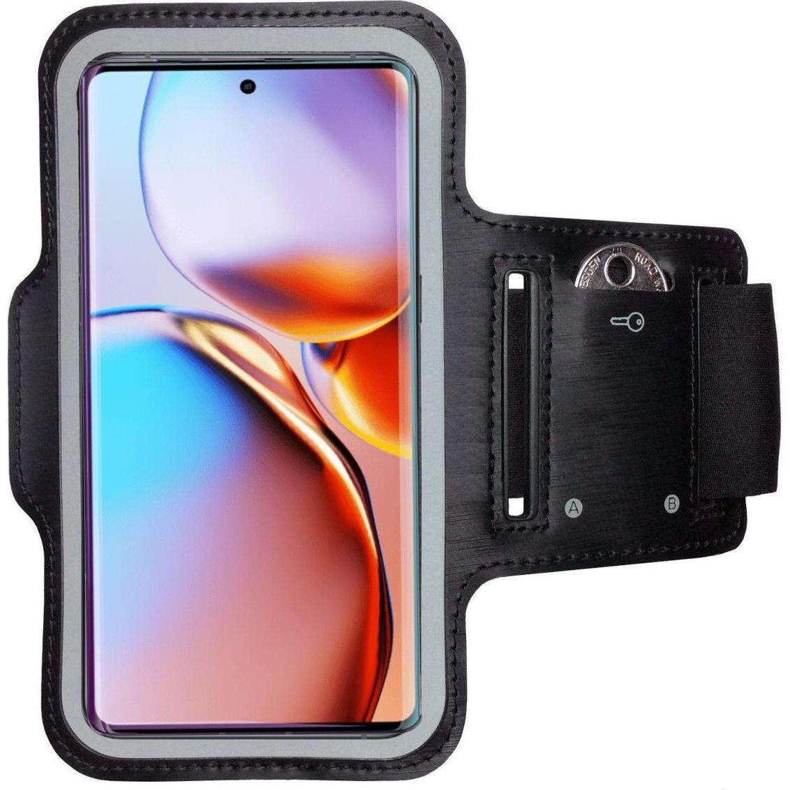 CoverKingz Sportarmband für Motorola Edge 40 Pro, Smartphone Sportarmband, Schwarz