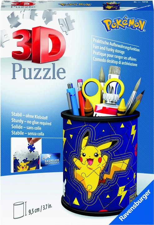 Immagine prodotto Ravensburger 3D - Federmäppchen Pokemon (54 pezzi)
