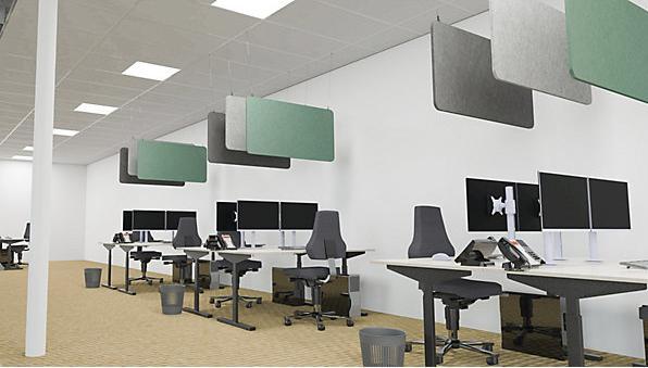 Immagine prodotto eurokraft basic Pannello fonoassorbente da soffitto (600 x 1200 mm)