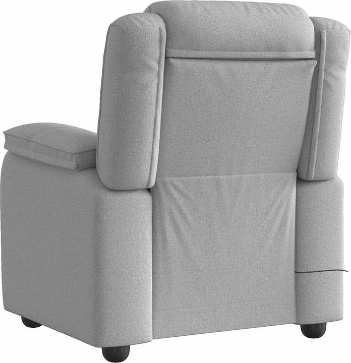 Immagine prodotto VidaXL Poltrona massaggiante in tessuto cloud grey poltrona TV massaggiante