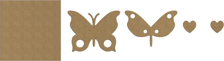 Immagine prodotto Aladine Quadro in legno 3D per dipingere la farfalla