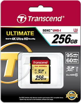 Produktbild Transcend SDXC Ultimate U3 (256 GB, SDXC, U3, UHS-I)