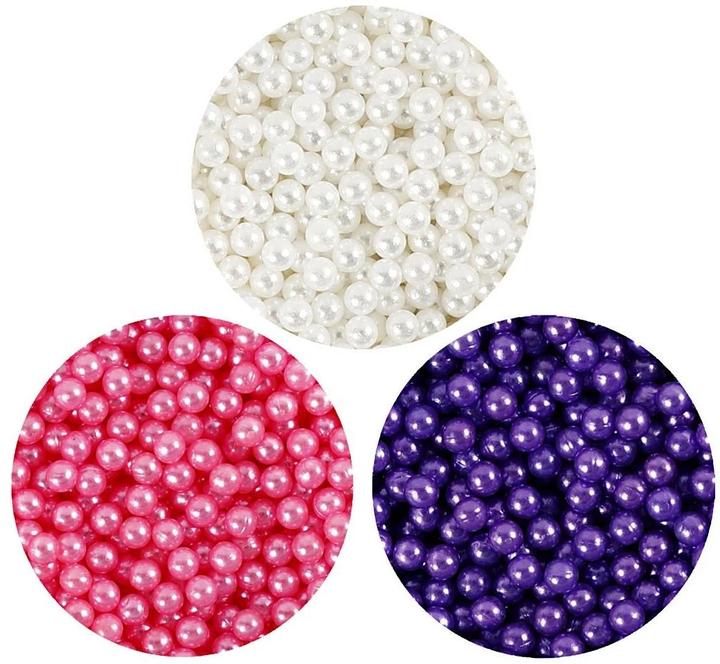 Actual product image Creativ Company Pearl Clay Roze, Paars, Wit, 3x25gr