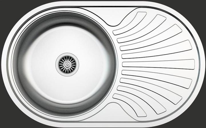 Asil Krom Stainless Steel Sink As196+ Syphon (Fitted sink, 48 cm, 78 cm)