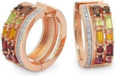 Produktbild Breuning OHRSCHMUCK - E.RHODOLITH/Brill. 0,143 Ct. H/si (750/18 K Gold)