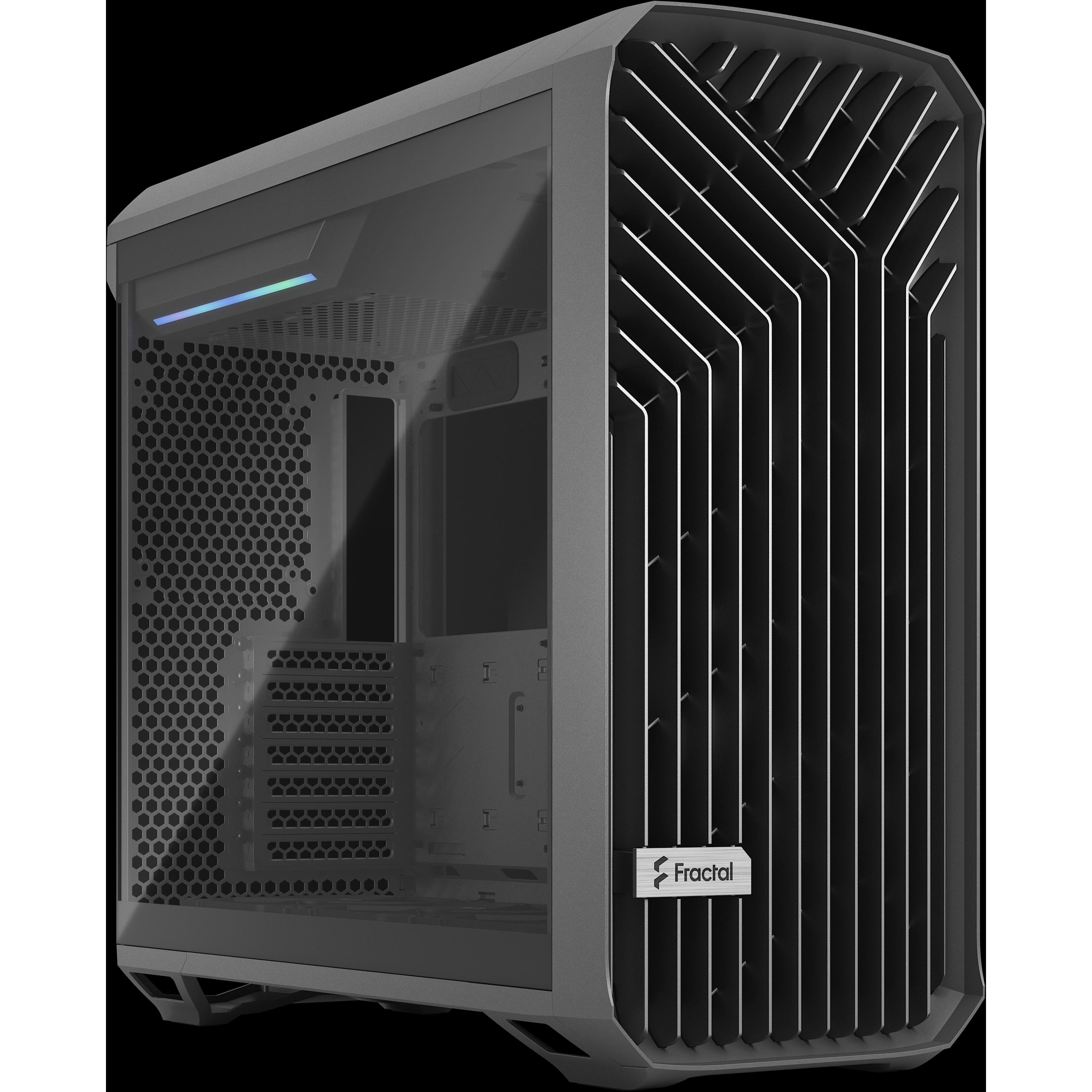 Fractal Torrent Gray TG Light (mATX, E-ATX, SSI CEB, SSI EEB, ITX, ATX), PC Gehäuse, Grau