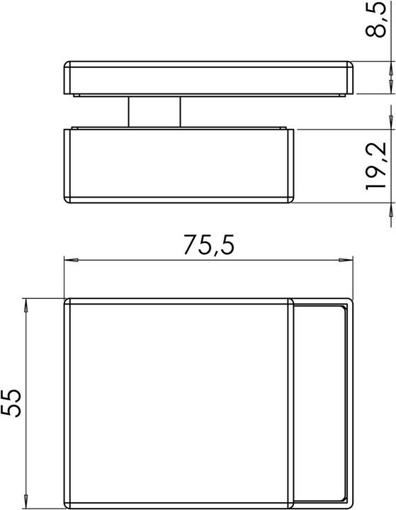 Produktbild Griffwerk Gegenkasten PURISTO S