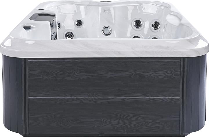Produktbild Beliani Whirlpool Outdoor weiss mit LED rechteckig 180 x 215 cm ARCELIA (4 Pers.)