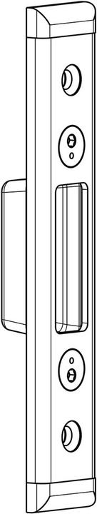 Actual product image G-U Schliessplatte Spl-AUT-MR/U24x8/120/NL12 (Door set)