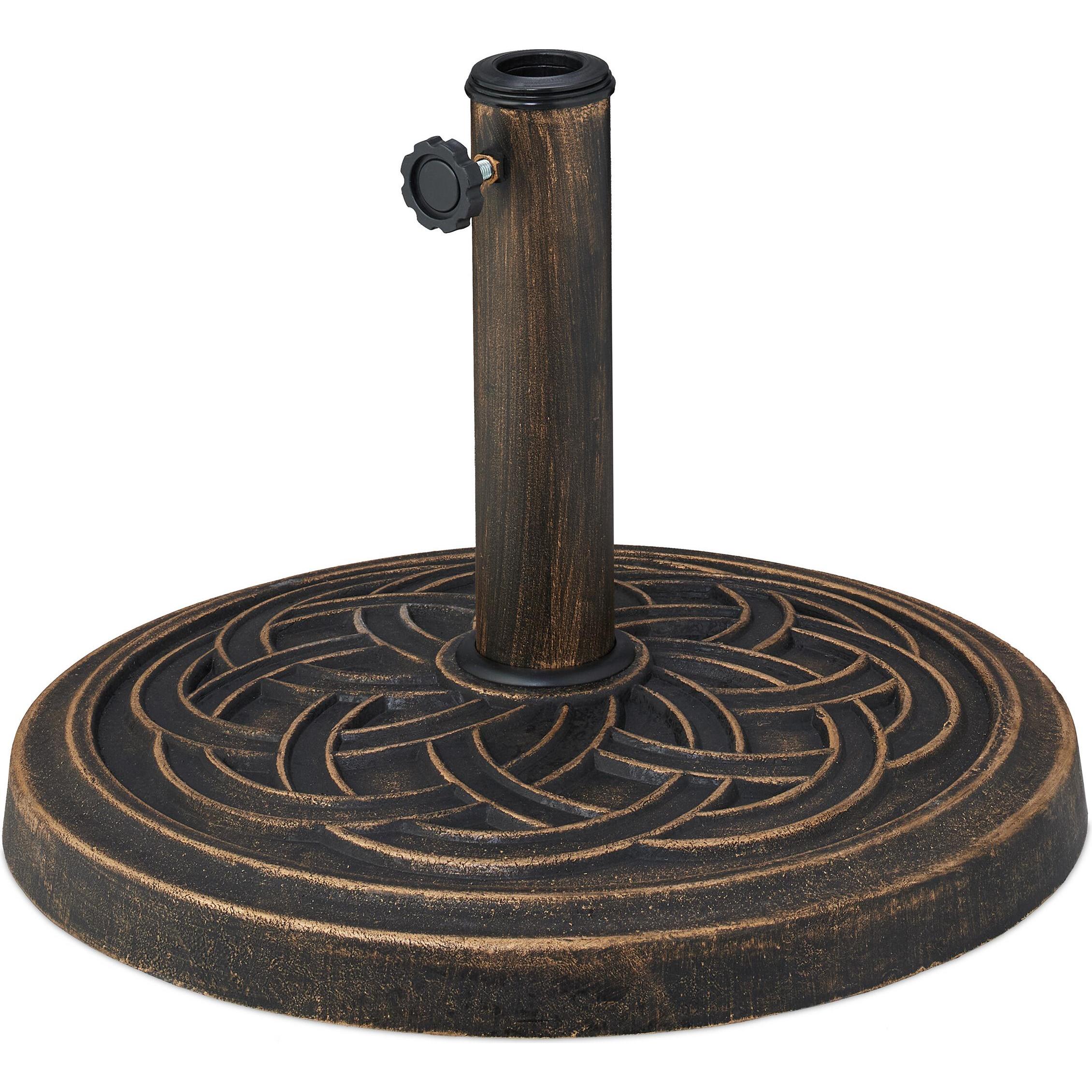 Relaxdays, Base + Piedistallo ombrellone, Base ombrellone