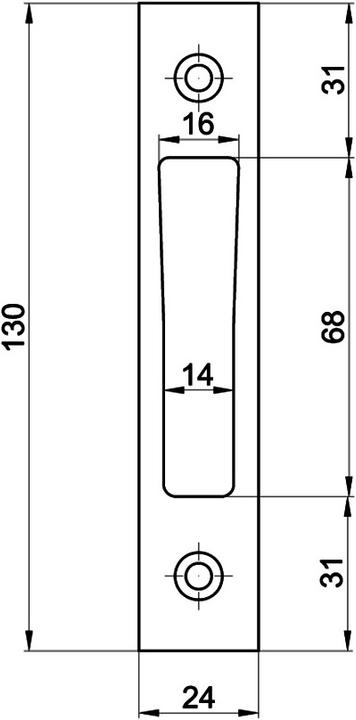 MSL Flachschliessbleche B-19351Z (Schliessblech)