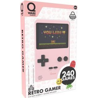 Thumbnail - Qware Arcade 240 In 1 Minispiel Retro Rosa, Retro Gaming, Rosa