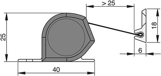 Image du produit Athmer Protège-doigts FS NR-25 C-0 noir