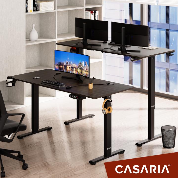 Image du produit Casaria Bureau réglable en hauteur (140 x 60 x 118 cm)