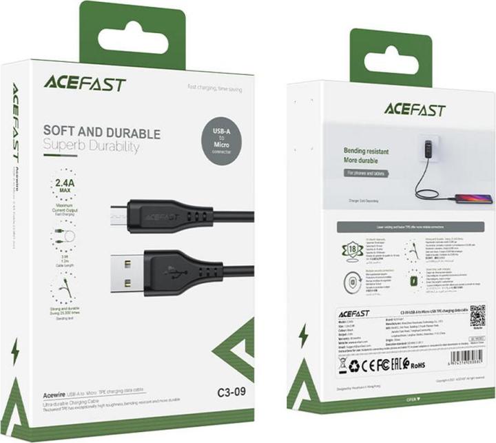 Actual product image Acefast C3-09 (1.20 m, USB 2.0)