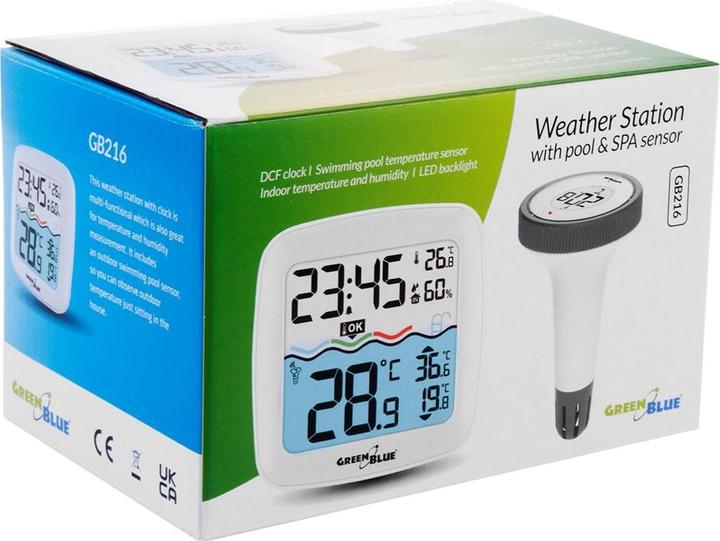 Produktbild Greenblue Poolthermometer mit Wetterstation GB216