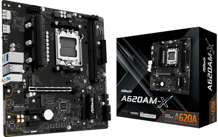 Productafbeelding AsRock A620AM-X AM5 mATX HDMI/DP DDR5 (AM5, AMD A620, mATX)