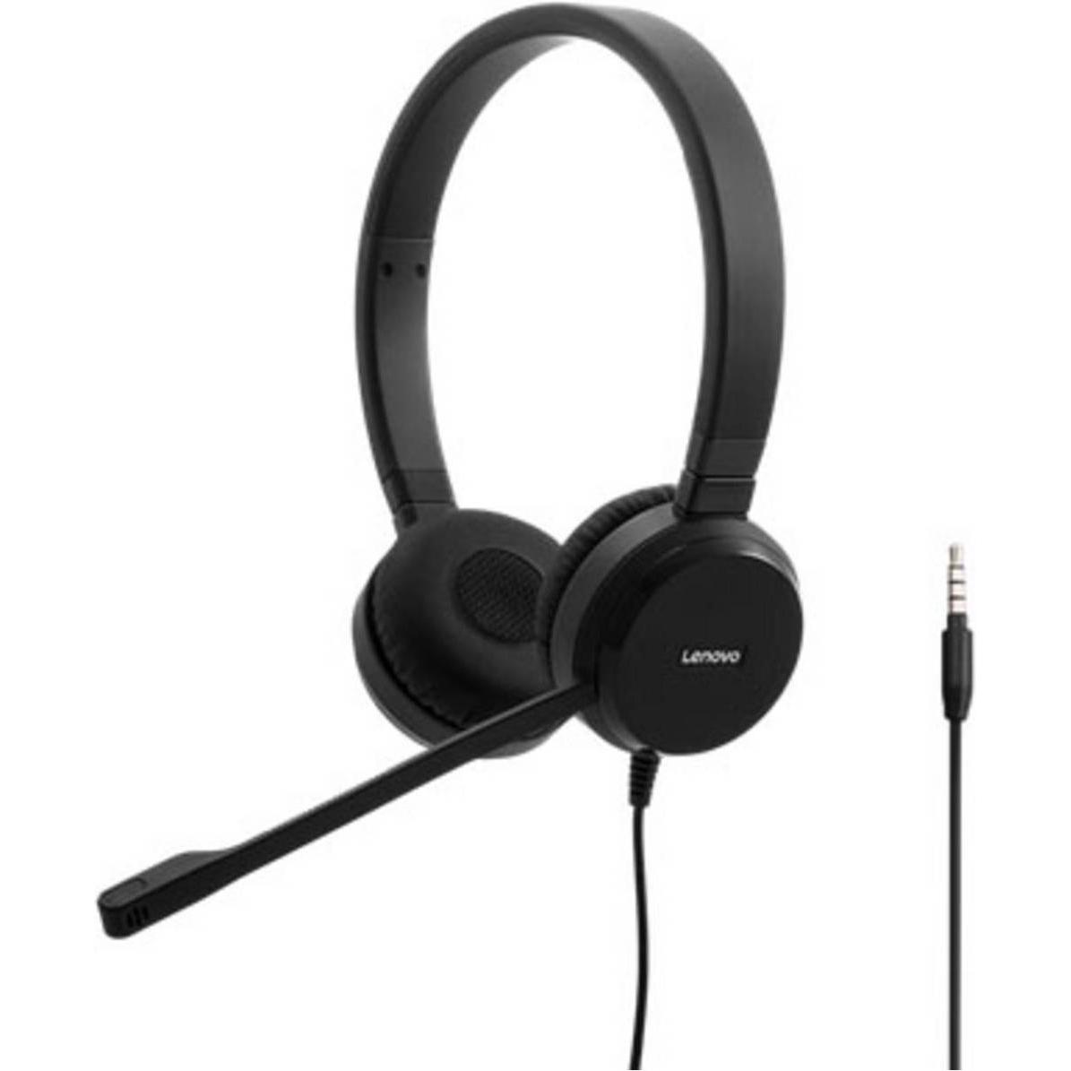 Thumbnail - Lenovo Pro (Kabelgebunden, USB-A), Office Headset, Schwarz