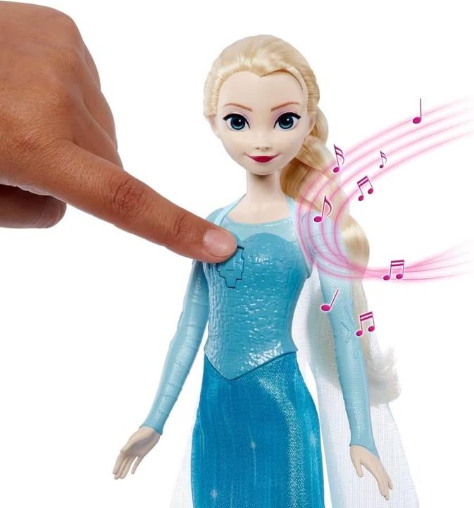 Actual product image Mattel Disney Frozen Singende Puppe Prinzessin Elsa aus dem Eiskönigreich JDX52