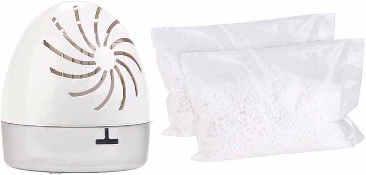 Sichler 2er-Set Raumentfeuchter inkl. 2 Granulat-Packs (10 m², 0.10 l/24h)