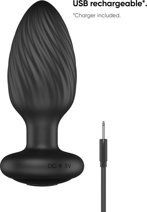 Produktbild Nexus Tornado Remote Control Rotating Butt Plug Black