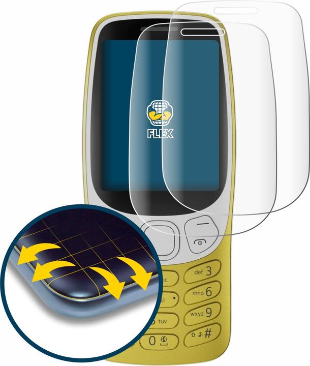 Produktbild BROTECT Fullscreen Schutzfolie Displayschutz Folie Klar Transparent (2 Stück, Nokia 3210)