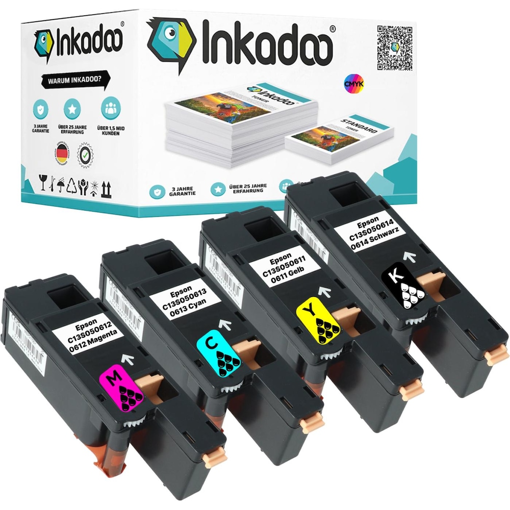 Inkadoo Toner kompatibel zu Epson C13S050613 / 0613 Toner, Toner