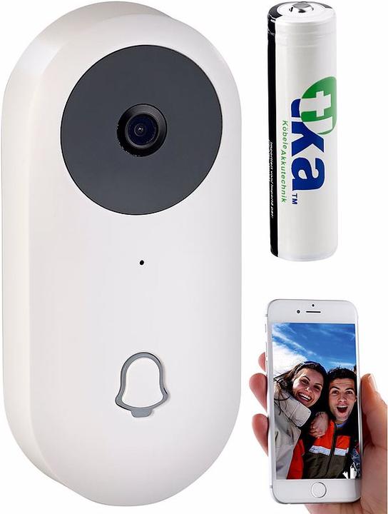 Produktbild Somikon WLAN-HD-Video-Türklingel mit App und Gegensprechfunktion (WLAN)