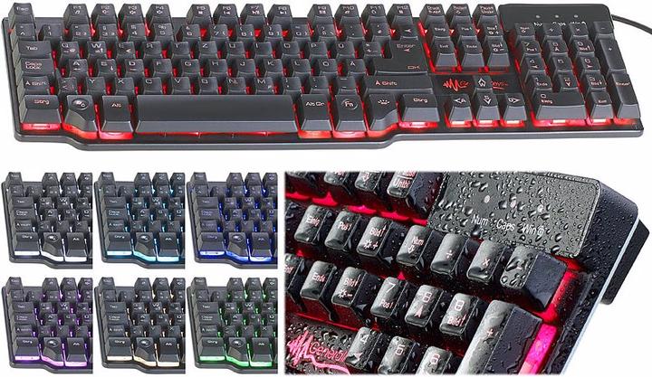 Produktbild GeneralKeys Halbmechanische USB-Gaming-Tastatur (Deutschland, Kabelgebunden)