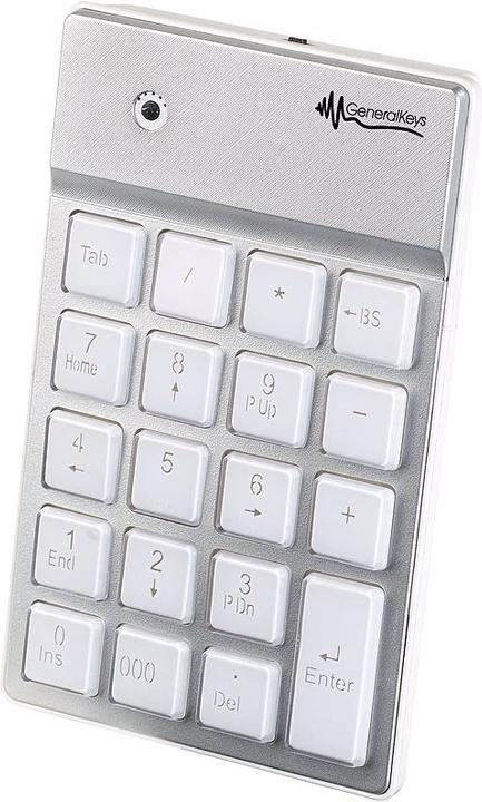 Produktbild GeneralKeys Nummernblock mit Bluetooth (Nummernblock, Kabellos)
