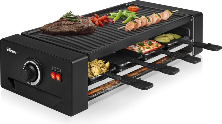 Tristar Raclette en Pizza 8 RA-2736, zwart