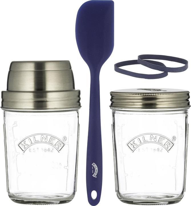 Kilner Kit de démarrage de bocal de fermentation 350 ml, 2 pièces (2 pcs, 0.35 l)