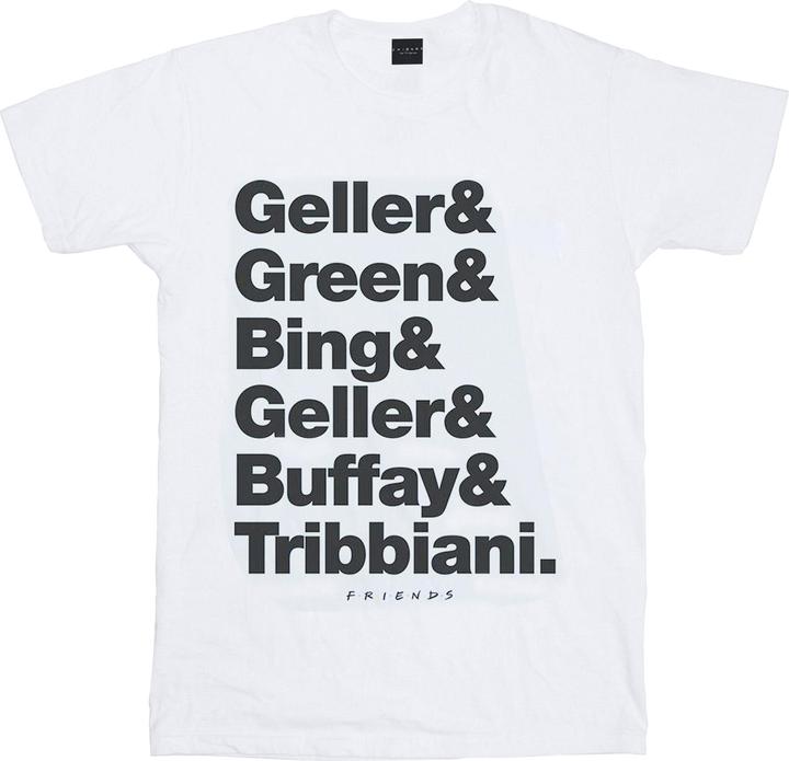 Actual product image Friends Boys Surnames Text T-Shirt (128)
