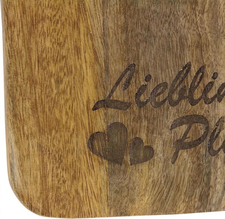 Produktbild Viana deko Schneidbrett mit Herzmotiv und Schriftzug für Küche oder Tischdeko