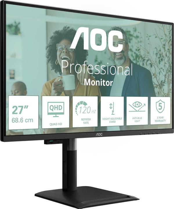 Image du produit AOC Monitor Q27P4CV (2560 x 1440 pixels, 27")