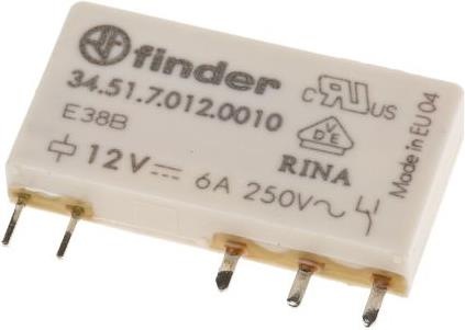 Image du produit Finder RELAIS 1RT BOBINE 12V SERIE 34.51