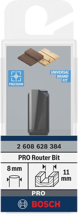 Actual product image Bosch Professional Zubehör Groove cutter, 8 mm, D1 11 mm, L 19.6 mm, G 51 mm. For hand milling cutters