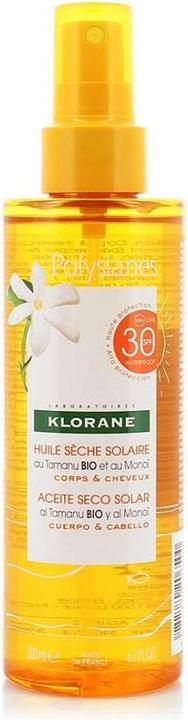 Produktbild Klorane Monoï & Tamanu (Sonnenöl, SPF 30, 200 ml)