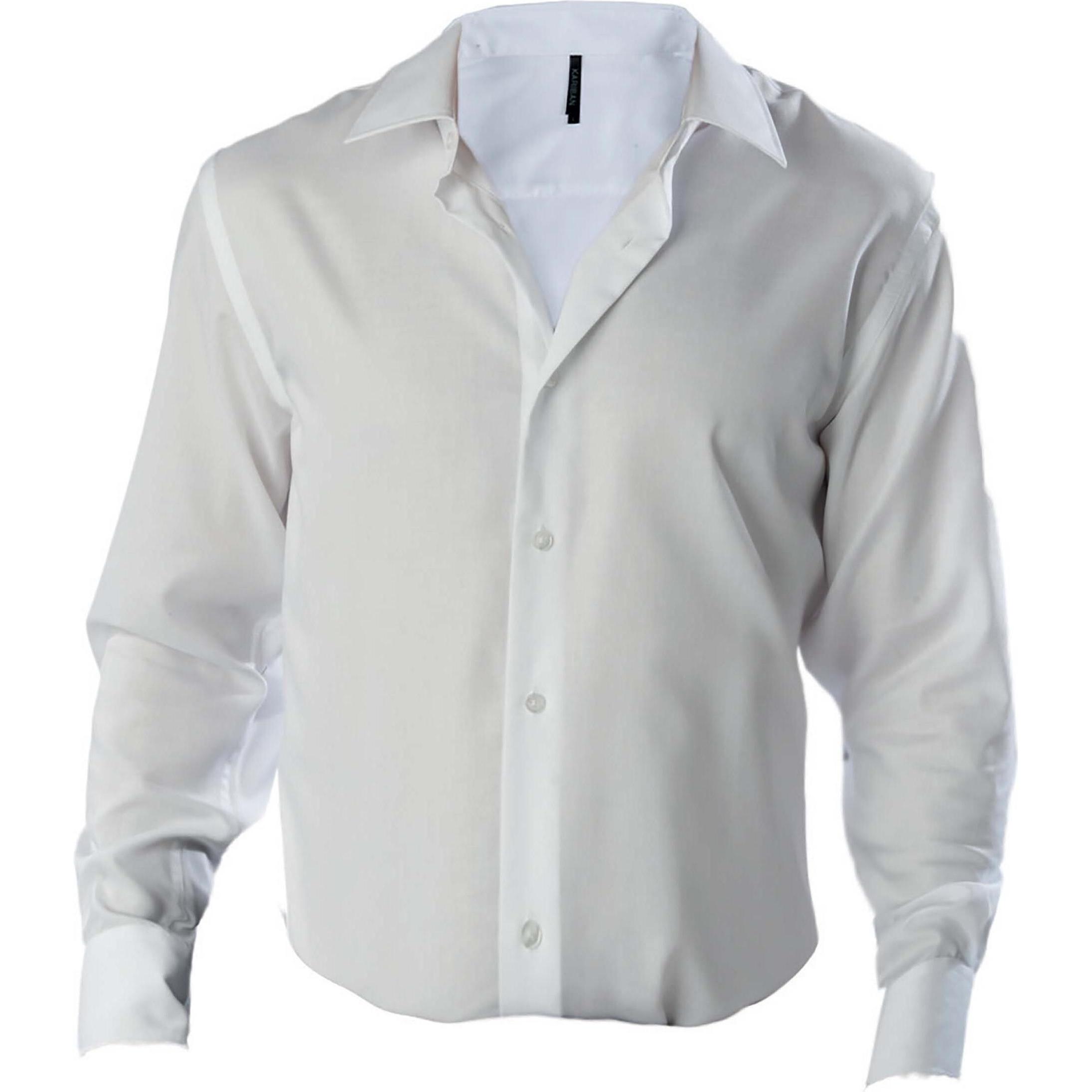 Kariban, Hemd, ajustée blanc, Weiss, (XL)