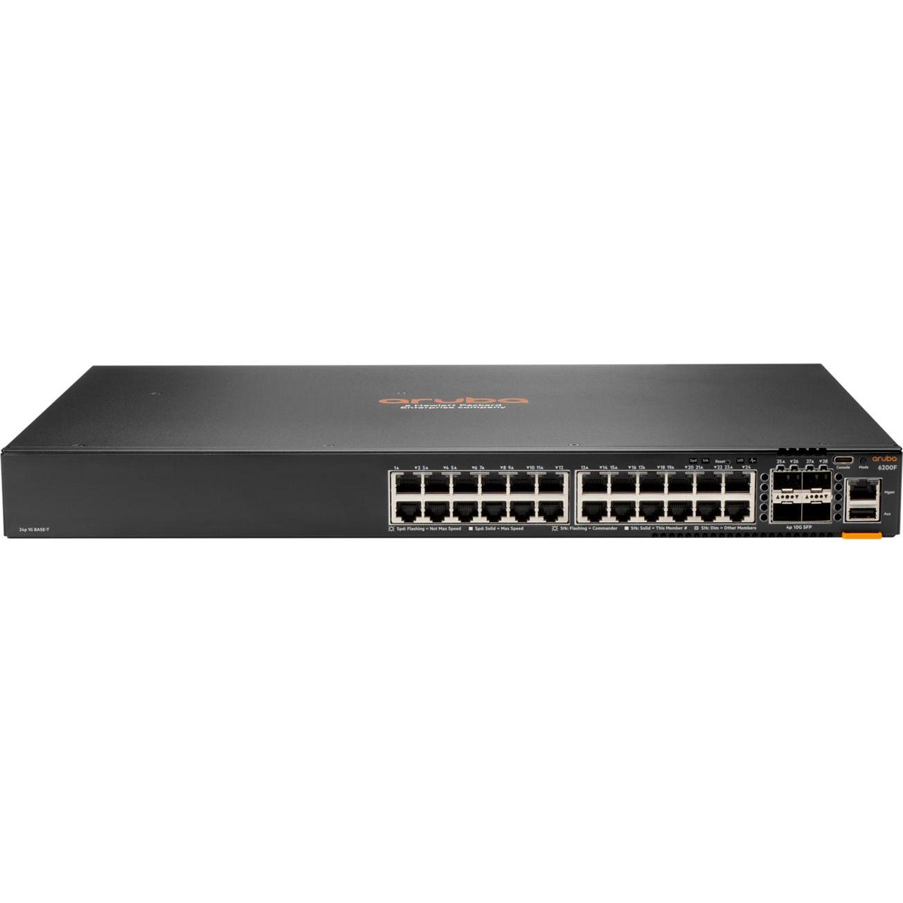 Aruba HPE Networking CX 6200F 24G 4SFP+ Switch (24 Ports), Netzwerk Switch