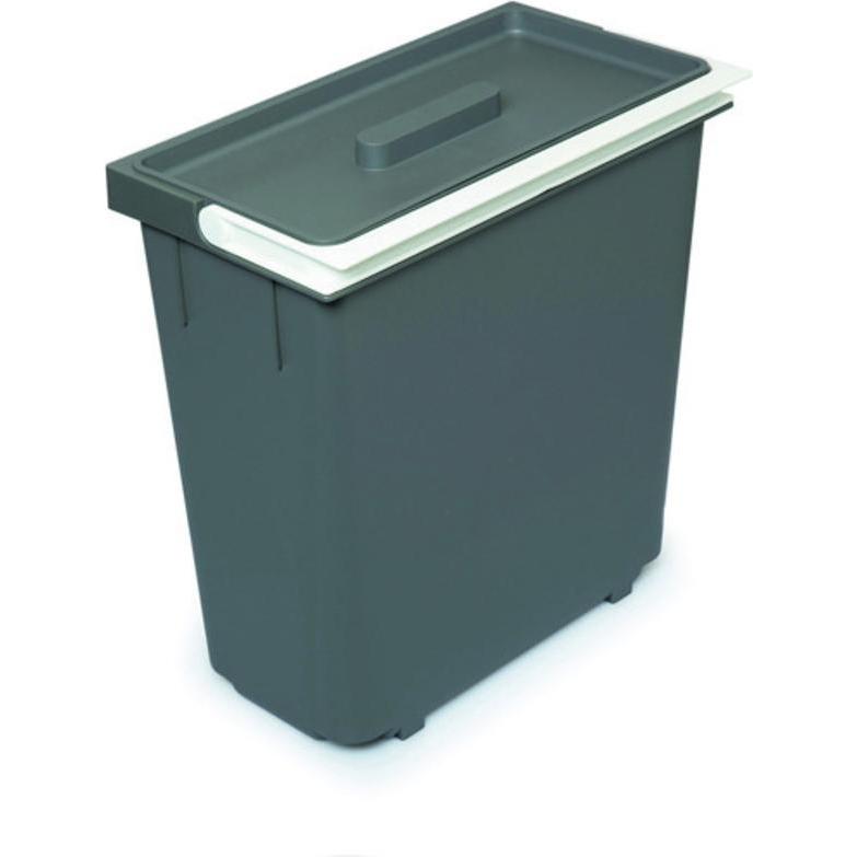 Müllex Behälter 15-Liter X-LINE, komplett, Abfalleimer, Grau