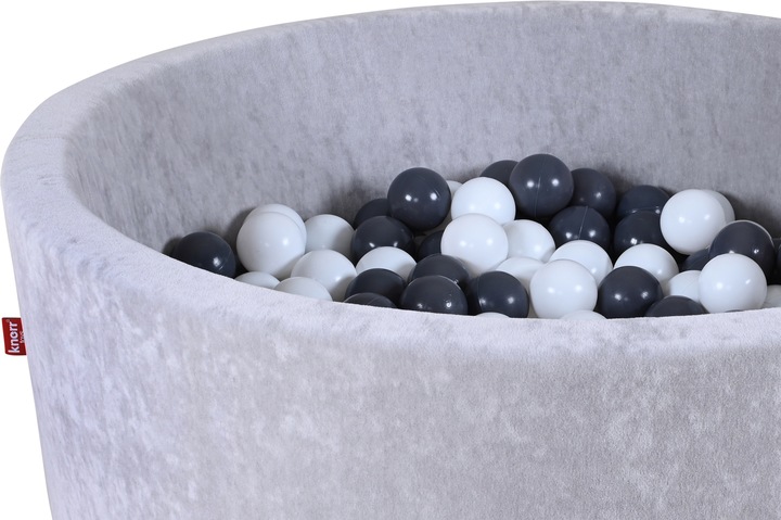Produktbild Knorrtoys Bällebad soft - "Grey" - 300 balls grey/creme (ca. 6cm Durchmesser)