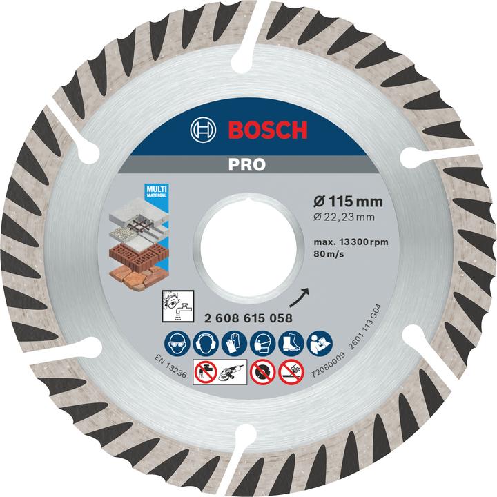 Immagine prodotto Bosch Professional Zubehör Disco diamantato PRO Multi Material, 115 x 22,23 mm
