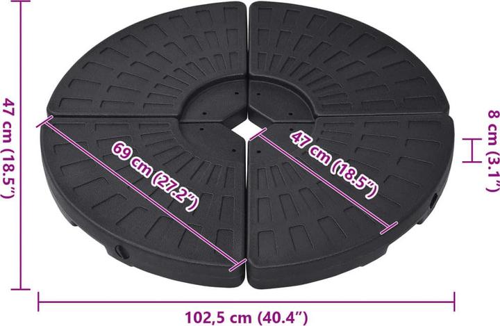Produktbild vidaXL Sonnenschirmständer