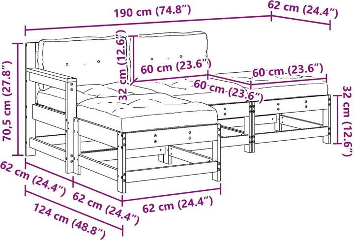 Produktbild vidaXL Garten-Lounge-Set